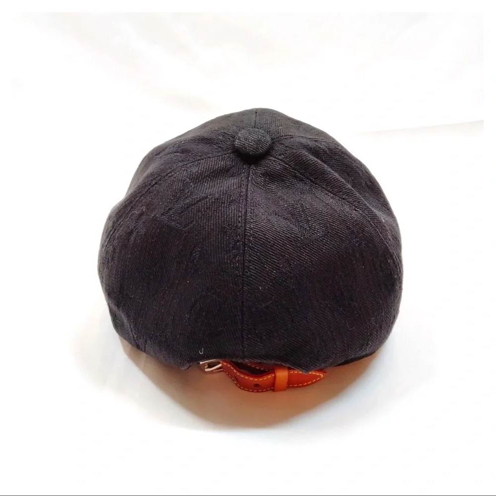AUTH Louis Vuitton Monogram Logo Baseball Hat Black - Picture 4 of 9
